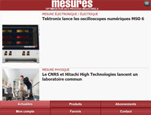 Tablet Screenshot of mesures.com